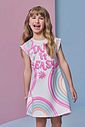 Vestido em fly tech 93909 Infanti Infantil Menina