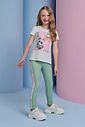 Conjunto de blusa alongada em malha power e calça legging em fly tech 95323 Infanti Infantil Menina