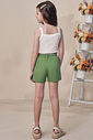 Conjunto de regata em canelado liz com shorts em viscose 98125 Infanti Infantil Menina