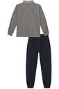 Conjunto de overshirt em ultrasoft melange com elastano e calça em moletom sem pelúcia 90220 Johnny Fox Teen Menino Conjunto de overshirt em ultrasoft melange com elastano e calça em moletom sem pelúcia 90220 Johnny Fox Teen Menino