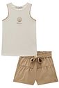 Conjunto de regata em canelado liz e shorts em linho santorine com elastano 99339 Lilimoon Teen Menina Conjunto de regata em canelado liz e shorts em linho santorine com elastano 99339 Lilimoon Teen Menina