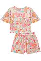 Conjunto de blusa e shorts em malha fresh 98017 Kukiê Infantil Menina Conjunto de blusa e shorts em malha fresh 98017 Kukiê Infantil Menina