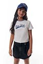 Saia cargo em jeans com elastano 95637 Vic Teen Menina
