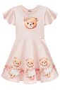 Vestido em fly tech 95833 Infanti Infantil Menina