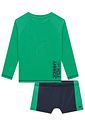 Conjunto de camiseta e sunga em malha uv dry com proteção UV50+ 99025 Johnny Fox Teen Menino Conjunto de camiseta e sunga em malha uv dry com proteção UV50+ 99025 Johnny Fox Teen Menino