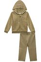 Conjunto jaqueta em pelo carneirinho bordado e calça legging em ribana canelada 91332 Infanti Bebê Menina Conjunto jaqueta em pelo carneirinho bordado e calça legging em ribana canelada 91332 Infanti Bebê Menina