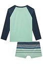 Conjunto de camiseta e sunga em malha uv dry com proteção UV50+ 99037 Johnny Fox Teen Menino Conjunto de camiseta e sunga em malha uv dry com proteção UV50+ 99037 Johnny Fox Teen Menino