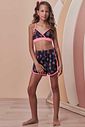 Trio de biquíni e shorts e malha UV50 99508 Vic Teen Menina