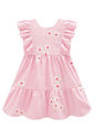 Vestido em tricoline bordado flores 98389 Infanti Bebê Menina Vestido em tricoline bordado flores 98389 Infanti Bebê Menina