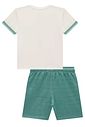 Conjunto de camiseta em suedine e bermuda em cotton jeans com elastano 95164 Johnny Fox Teen Menino Conjunto de camiseta em suedine e bermuda em cotton jeans com elastano 95164 Johnny Fox Teen Menino