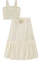Conjunto de top e saia midi em linho deluxe 95513 Lilimoon Teen Menina Conjunto de top e saia midi em linho deluxe 95513 Lilimoon Teen Menina