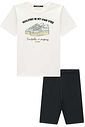 Conjunto de camiseta over em meia malha e bermuda biker em soft line 95941 Lilimoon Teen Menina Conjunto de camiseta over em meia malha e bermuda biker em soft line 95941 Lilimoon Teen Menina