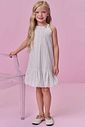 Vestido em tricoline textura listrada 100% algodão 99656 Kukiê Infantil Menina Vestido em tricoline textura listrada 100% algodão 99656 Kukiê Infantil Menina