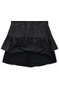 Saia ruffles em malha brilho com shorts embutido 96927 Vic Teen Menina