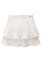 Saia ruffle em anarruga bordada paetê com shorts embutido 98166 Lilimoon Teen Menina