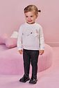 Calça legging em couro sintético e termoskin peluciado 89819 Infanti Bebê Menina
