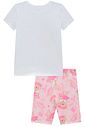 Conjunto de blusa em meia malha e bermuda biker em molecotton 98760 Kukiê Infantil Menina Conjunto de blusa em meia malha e bermuda biker em molecotton 98760 Kukiê Infantil Menina