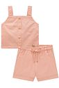 Conjunto de top e shorts em sarja com elastano 99317 Lilimoon Teen Menina