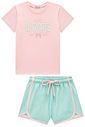 Conjunto de blusa em meia malha e shorts em ergonomic 96330 Infanti Infantil Menina Conjunto de blusa em meia malha e shorts em ergonomic 96330 Infanti Infantil Menina
