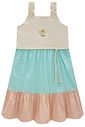Vestido em tricoline com elastano 97031 Infanti Infantil Menina