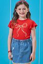 Blusa em canelado de viscose 98075 Kukiê Infantil Menina Blusa em canelado de viscose 98075 Kukiê Infantil Menina