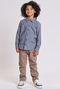Camisa em tecido malibu 89480 LucBoo Infantil Menino Camisa em tecido malibu 89480 LucBoo Infantil Menino