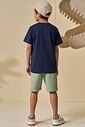 Conjunto de camiseta em meia malha e bermuda em moletwill com elastano 94845 LucBoo Infantil Menino Conjunto de camiseta em meia malha e bermuda em moletwill com elastano 94845 LucBoo Infantil Menino