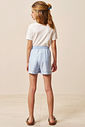 Conjunto de blusa em canelado liz e shorts em linho capri 94390 Vic Teen Menina