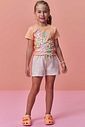 Conjunto de blusa em meia malha e shorts em moletom sem pelúcia 98372 Infanti Infantil Menina Conjunto de blusa em meia malha e shorts em moletom sem pelúcia 98372 Infanti Infantil Menina