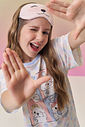 Camisola em malha fresh, acompanha sleep mask 95075 Vic Teen Menina