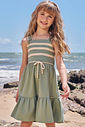 Vestido em linho com elastano 97542 Infanti Infantil Menina Vestido em linho com elastano 97542 Infanti Infantil Menina