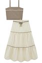 Conjunto de regata e saia midi em linho santorine 92612 Lilimoon Teen Menina