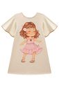 Vestido em meia malha 98533 Kukiê Infantil Menina