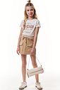 Conjunto de blusa em cotton e short saia em moletom sem pelucia 95956 Vic Teen Menina Conjunto de blusa em cotton e short saia em moletom sem pelucia 95956 Vic Teen Menina