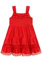 Vestido em tule com elastano 99200 Kukiê Infantil Menina Vestido em tule com elastano 99200 Kukiê Infantil Menina