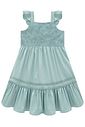 Vestido em tricoline com elastano e tricoline bordado 97010 Infanti Infantil Menina Vestido em tricoline com elastano e tricoline bordado 97010 Infanti Infantil Menina