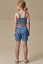 Conjunto de blusa e shorts em jeans 97042 Infanti Infantil Menina
