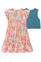 Vestido em malha fresh e colete em jeans arkansas 98602 Kukiê Infantil Menina Vestido em malha fresh e colete em jeans arkansas 98602 Kukiê Infantil Menina
