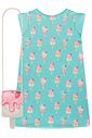 Vestido em fly tech. Acompanha bolsa 99382 Infanti Infantil Menina