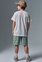 Conjunto de camiseta em meia malha e bermuda em sarja stretch com elastano 96837 Johnny Fox Teen Menino Conjunto de camiseta em meia malha e bermuda em sarja stretch com elastano 96837 Johnny Fox Teen Menino