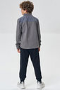 Conjunto de overshirt em ultrasoft melange com elastano e calça em moletom sem pelúcia 90220 Johnny Fox Teen Menino Conjunto de overshirt em ultrasoft melange com elastano e calça em moletom sem pelúcia 90220 Johnny Fox Teen Menino