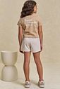 Conjunto de blusa em meia malha e short saia em moletom sem pelúcia 95821 Lilimoon Teen Menina
