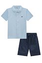 Conjunto de camisa em tecido camisaria chianti e bermuda em sarja girassol com elastano 97330 LucBoo Infantil Menino Conjunto de camisa em tecido camisaria chianti e bermuda em sarja girassol com elastano 97330 LucBoo Infantil Menino