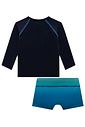 Conjunto de camiseta e sunga em malha uvdry com proteção UV50+ 93026 Johnny Fox Bebê Menino Conjunto de camiseta e sunga em malha uvdry com proteção UV50+ 93026 Johnny Fox Bebê Menino
