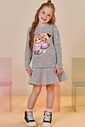 Vestido em malha jacquard kim 92687 Infanti Infantil Menina
