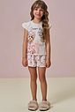 Conjunto de pijama de blusa e shorts em malha fresh 96003 Infanti Infantil Menina Conjunto de pijama de blusa e shorts em malha fresh 96003 Infanti Infantil Menina