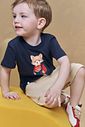 Conjunto de camiseta em meia malha e bermuda em moletwill com elastano 95178 Johnny Fox Teen Menino Conjunto de camiseta em meia malha e bermuda em moletwill com elastano 95178 Johnny Fox Teen Menino