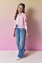 Camisa em tricoline fio tinto com elastano 94580 Vic Teen Menina Camisa em tricoline fio tinto com elastano 94580 Vic Teen Menina