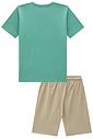 Conjunto de camiseta em meia malha e bermuda em cotton jeans com elastano 96976 LucBoo Infantil Menino Conjunto de camiseta em meia malha e bermuda em cotton jeans com elastano 96976 LucBoo Infantil Menino