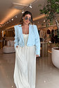 BLAZER CROPPED DE CREPE PATOU GABI BO BLAZER CROPPED DE CREPE PATOU GABI BO